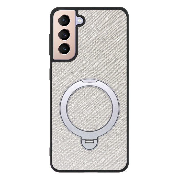 [ LOOF CASUAL MAG-RING Series ] Galaxy S21 5G SC-51B / SCG09 s215g スマホケース 背面 ケース カバー ハードケース マグネット内蔵の薄型多機能リング付 スタンド [ Galaxy S21 5G ]