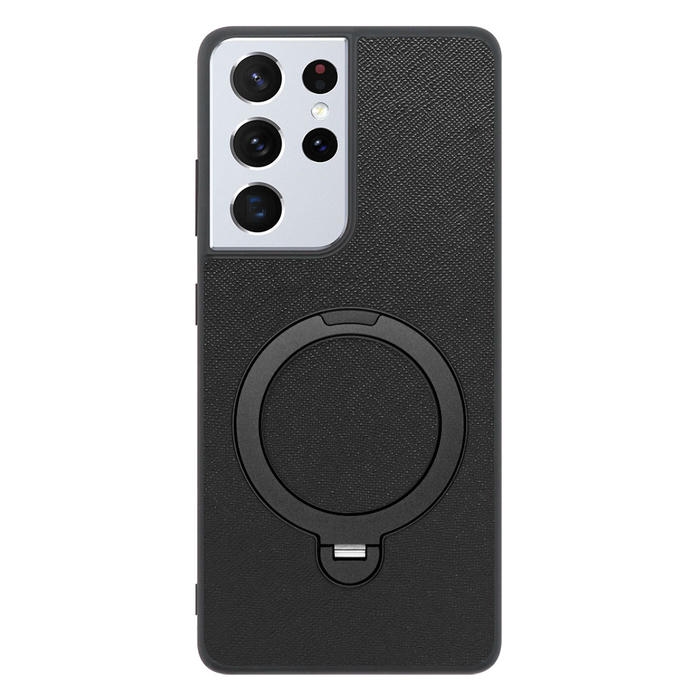 [ LOOF CASUAL MAG-RING Series ] Galaxy S21 Ultra 5G SC-52B s21ultra5g s21ultra スマホケース 背面 ケース カバー ハードケース マグネット内蔵の薄型多機能リング付 スタンド [ Galaxy S21 Ultra 5G ]