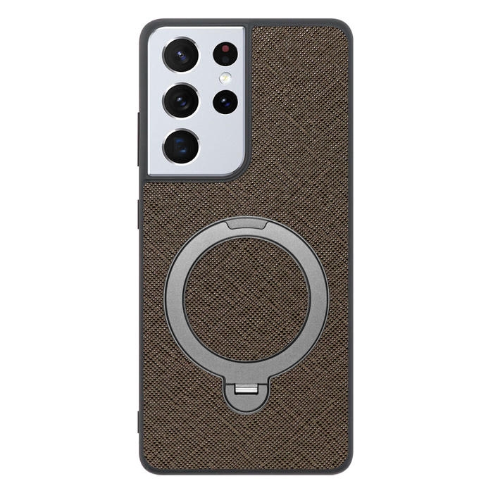[ LOOF CASUAL MAG-RING Series ] Galaxy S21 Ultra 5G SC-52B s21ultra5g s21ultra スマホケース 背面 ケース カバー ハードケース マグネット内蔵の薄型多機能リング付 スタンド [ Galaxy S21 Ultra 5G ]