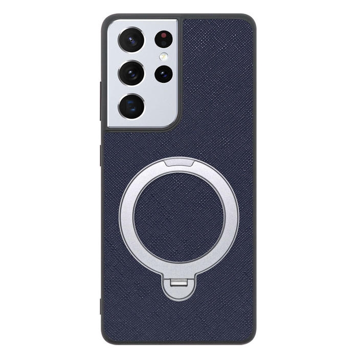 [ LOOF CASUAL MAG-RING Series ] Galaxy S21 Ultra 5G SC-52B s21ultra5g s21ultra スマホケース 背面 ケース カバー ハードケース マグネット内蔵の薄型多機能リング付 スタンド [ Galaxy S21 Ultra 5G ]