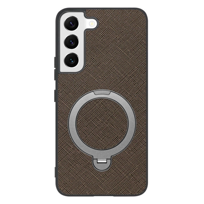 [ LOOF CASUAL MAG-RING Series ] Galaxy S22 SC-51C / SCG13  スマホケース 背面 ケース カバー ハードケース マグネット内蔵の薄型多機能リング付 スタンド [ Galaxy S22 ]