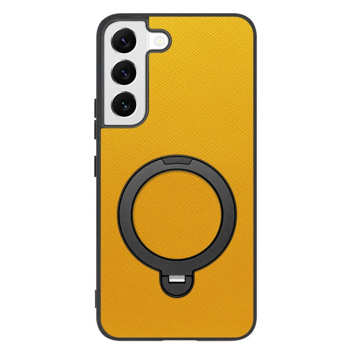 [ LOOF CASUAL MAG-RING Series ] Galaxy S22 SC-51C / SCG13  スマホケース 背面 ケース カバー ハードケース マグネット内蔵の薄型多機能リング付 スタンド [ Galaxy S22 ]