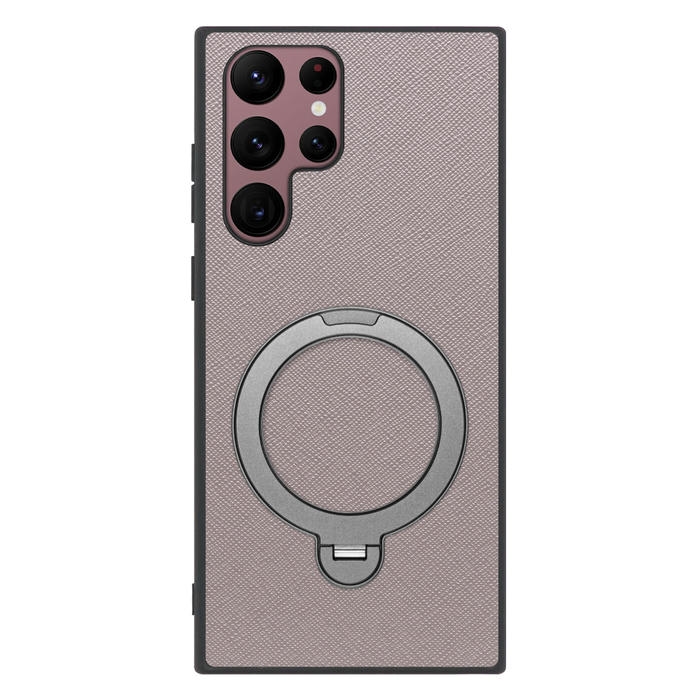 [ LOOF CASUAL MAG-RING Series ] Galaxy S22 Ultra SC-52C / SCG14 s22ultra スマホケース 背面 ケース カバー ハードケース マグネット内蔵の薄型多機能リング付 スタンド [ Galaxy S22 Ultra ]