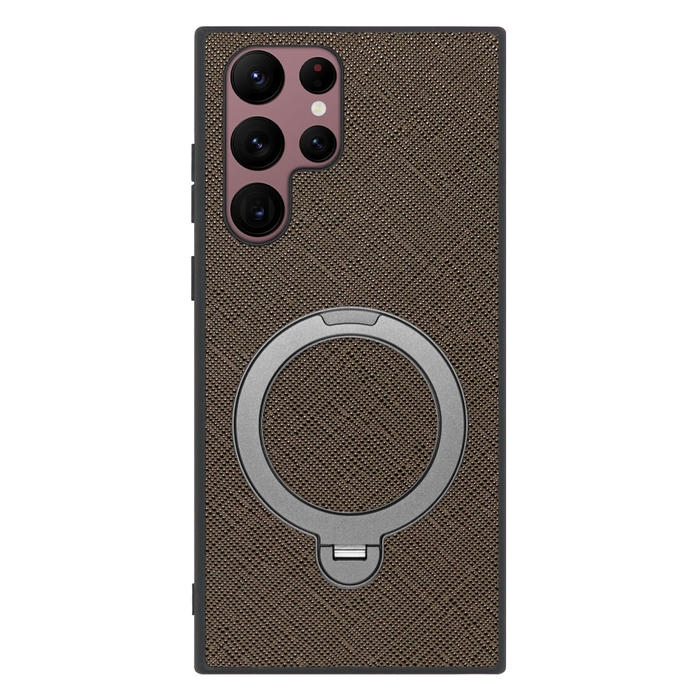 [ LOOF CASUAL MAG-RING Series ] Galaxy S22 Ultra SC-52C / SCG14 s22ultra スマホケース 背面 ケース カバー ハードケース マグネット内蔵の薄型多機能リング付 スタンド [ Galaxy S22 Ultra ]