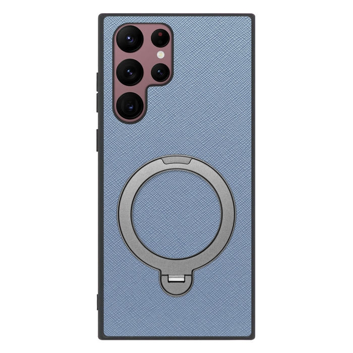 [ LOOF CASUAL MAG-RING Series ] Galaxy S22 Ultra SC-52C / SCG14 s22ultra スマホケース 背面 ケース カバー ハードケース マグネット内蔵の薄型多機能リング付 スタンド [ Galaxy S22 Ultra ]