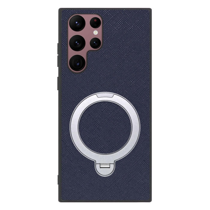 [ LOOF CASUAL MAG-RING Series ] Galaxy S22 Ultra SC-52C / SCG14 s22ultra スマホケース 背面 ケース カバー ハードケース マグネット内蔵の薄型多機能リング付 スタンド [ Galaxy S22 Ultra ]
