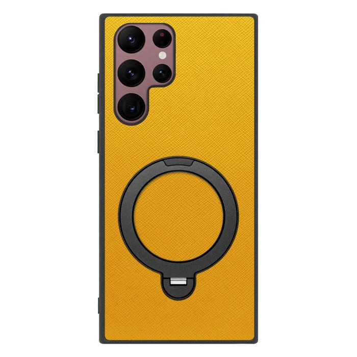 [ LOOF CASUAL MAG-RING Series ] Galaxy S22 Ultra SC-52C / SCG14 s22ultra スマホケース 背面 ケース カバー ハードケース マグネット内蔵の薄型多機能リング付 スタンド [ Galaxy S22 Ultra ]