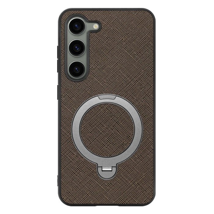 [ LOOF CASUAL MAG-RING Series ] Galaxy S23  スマホケース 背面 ケース カバー ハードケース マグネット内蔵の薄型多機能リング付 スタンド [ Galaxy S23 ]