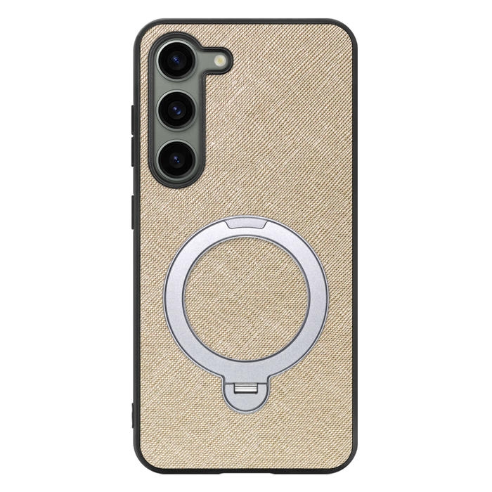 [ LOOF CASUAL MAG-RING Series ] Galaxy S23  スマホケース 背面 ケース カバー ハードケース マグネット内蔵の薄型多機能リング付 スタンド [ Galaxy S23 ]