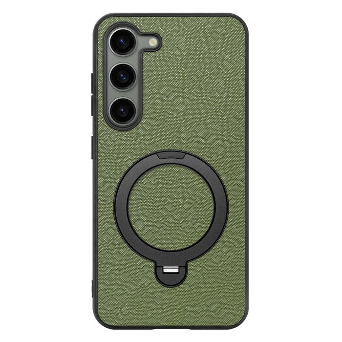 [ LOOF CASUAL MAG-RING Series ] Galaxy S23  スマホケース 背面 ケース カバー ハードケース マグネット内蔵の薄型多機能リング付 スタンド [ Galaxy S23 ]