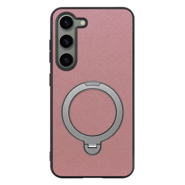 [ LOOF CASUAL MAG-RING Series ] Galaxy S23  スマホケース 背面 ケース カバー ハードケース マグネット内蔵の薄型多機能リング付 スタンド [ Galaxy S23 ]