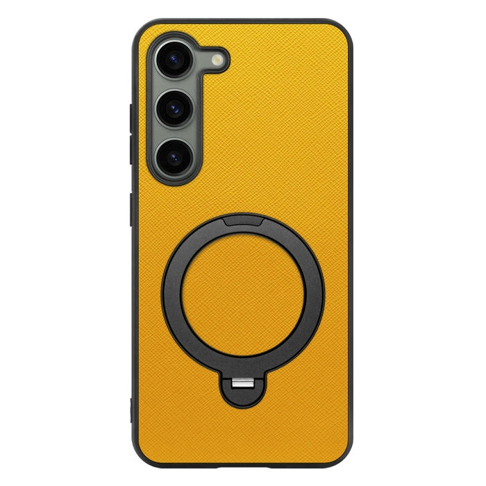 [ LOOF CASUAL MAG-RING Series ] Galaxy S23  スマホケース 背面 ケース カバー ハードケース マグネット内蔵の薄型多機能リング付 スタンド [ Galaxy S23 ]