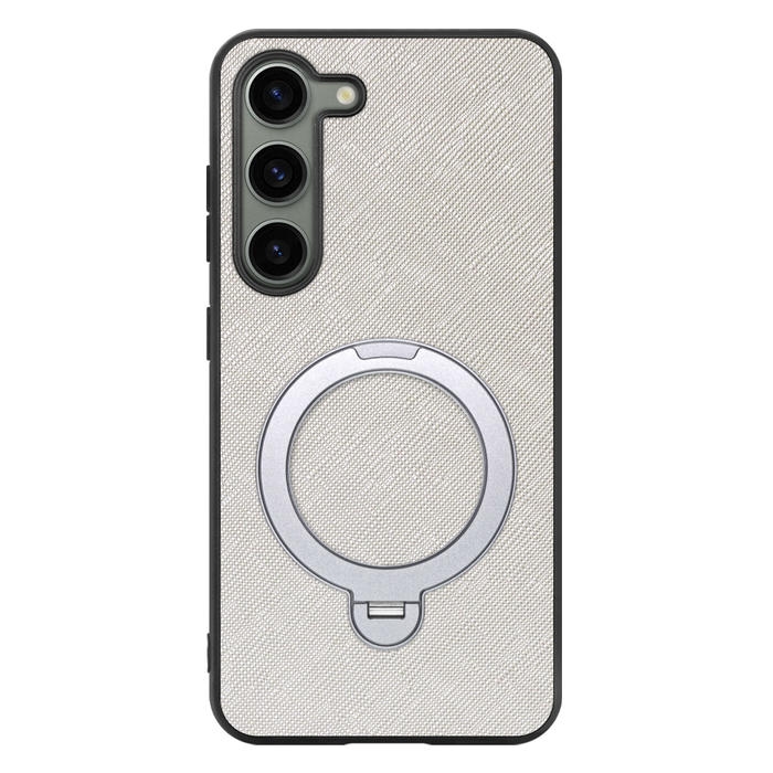 [ LOOF CASUAL MAG-RING Series ] Galaxy S23  スマホケース 背面 ケース カバー ハードケース マグネット内蔵の薄型多機能リング付 スタンド [ Galaxy S23 ]