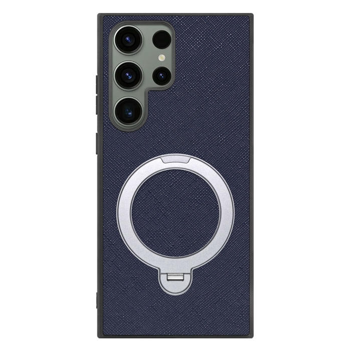 [ LOOF CASUAL MAG-RING Series ] Galaxy S23 Ultra s23ultra スマホケース 背面 ケース カバー ハードケース マグネット内蔵の薄型多機能リング付 スタンド [ Galaxy S23 Ultra ]