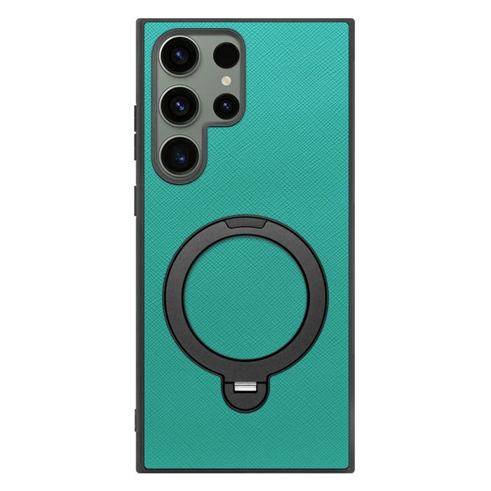 [ LOOF CASUAL MAG-RING Series ] Galaxy S23 Ultra s23ultra スマホケース 背面 ケース カバー ハードケース マグネット内蔵の薄型多機能リング付 スタンド [ Galaxy S23 Ultra ]