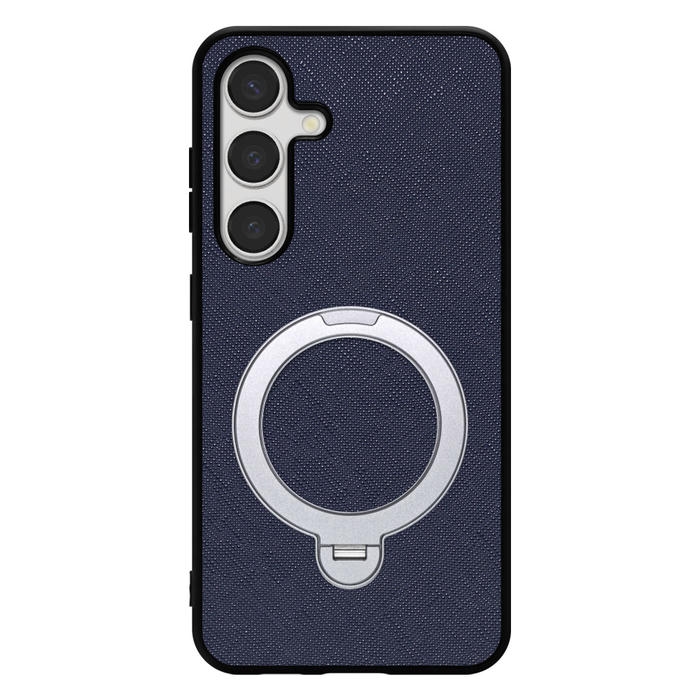 [ LOOF CASUAL MAG-RING Series ] Galaxy S24 s24 スマホケース 背面 ケース カバー ハードケース マグネット内蔵の薄型多機能リング付 スタンド [ Galaxy S24 ]