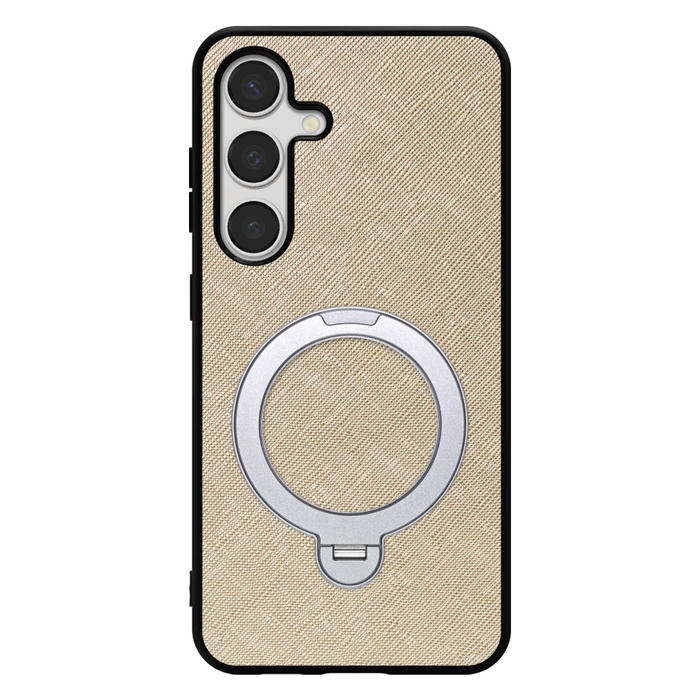 [ LOOF CASUAL MAG-RING Series ] Galaxy S24 s24 スマホケース 背面 ケース カバー ハードケース マグネット内蔵の薄型多機能リング付 スタンド [ Galaxy S24 ]