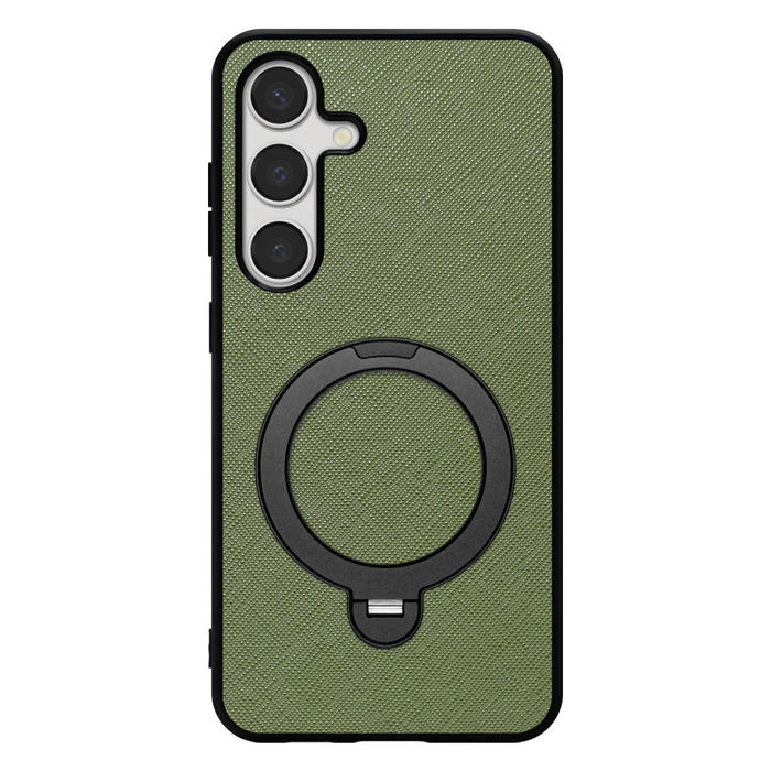 [ LOOF CASUAL MAG-RING Series ] Galaxy S24 s24 スマホケース 背面 ケース カバー ハードケース マグネット内蔵の薄型多機能リング付 スタンド [ Galaxy S24 ]
