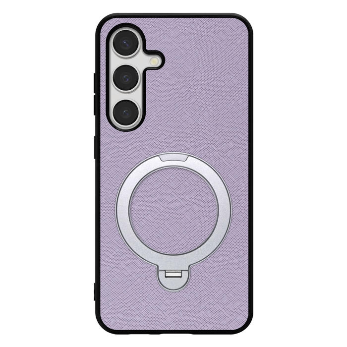 [ LOOF CASUAL MAG-RING Series ] Galaxy S24 s24 スマホケース 背面 ケース カバー ハードケース マグネット内蔵の薄型多機能リング付 スタンド [ Galaxy S24 ]