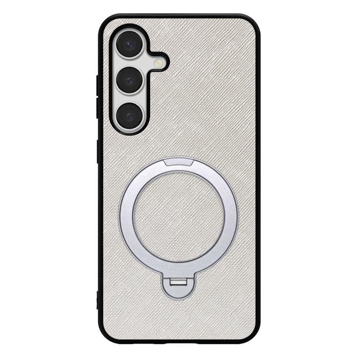 [ LOOF CASUAL MAG-RING Series ] Galaxy S24 s24 スマホケース 背面 ケース カバー ハードケース マグネット内蔵の薄型多機能リング付 スタンド [ Galaxy S24 ]