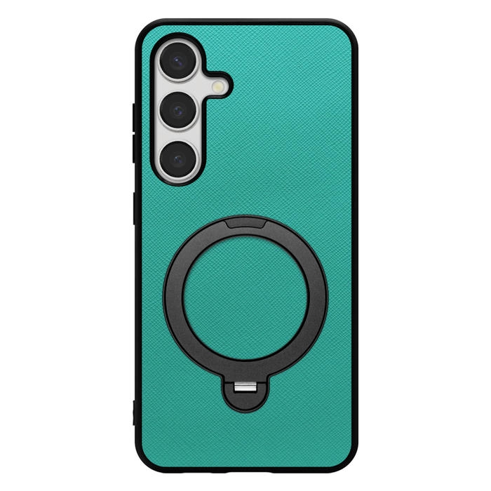 [ LOOF CASUAL MAG-RING Series ] Galaxy S24 s24 スマホケース 背面 ケース カバー ハードケース マグネット内蔵の薄型多機能リング付 スタンド [ Galaxy S24 ]