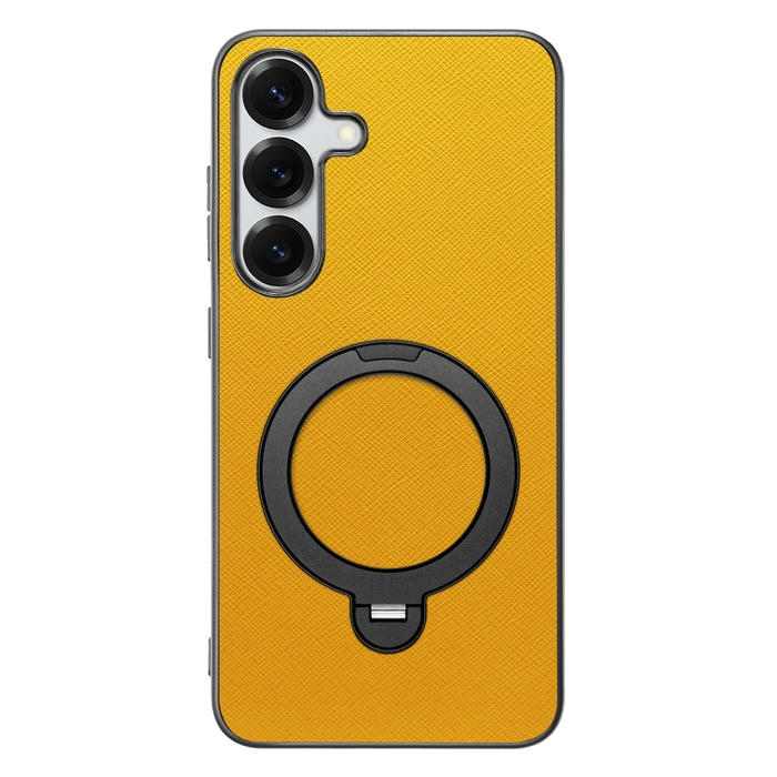 [ LOOF CASUAL MAG-RING Series ] Galaxy S25 SC-51F スマホケース 背面 ケース カバー ハードケース マグネット内蔵の薄型多機能リング付 スタンド [ Galaxy S25 ]