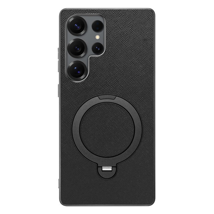 [ LOOF CASUAL MAG-RING Series ] Galaxy S25 Ultra SC-52F スマホケース 背面 ケース カバー ハードケース マグネット内蔵の薄型多機能リング付 スタンド [ Galaxy S25 Ultra ]