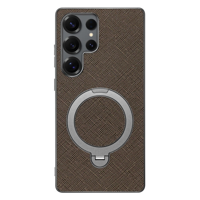 [ LOOF CASUAL MAG-RING Series ] Galaxy S25 Ultra SC-52F スマホケース 背面 ケース カバー ハードケース マグネット内蔵の薄型多機能リング付 スタンド [ Galaxy S25 Ultra ]