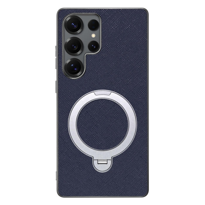 [ LOOF CASUAL MAG-RING Series ] Galaxy S25 Ultra SC-52F スマホケース 背面 ケース カバー ハードケース マグネット内蔵の薄型多機能リング付 スタンド [ Galaxy S25 Ultra ]