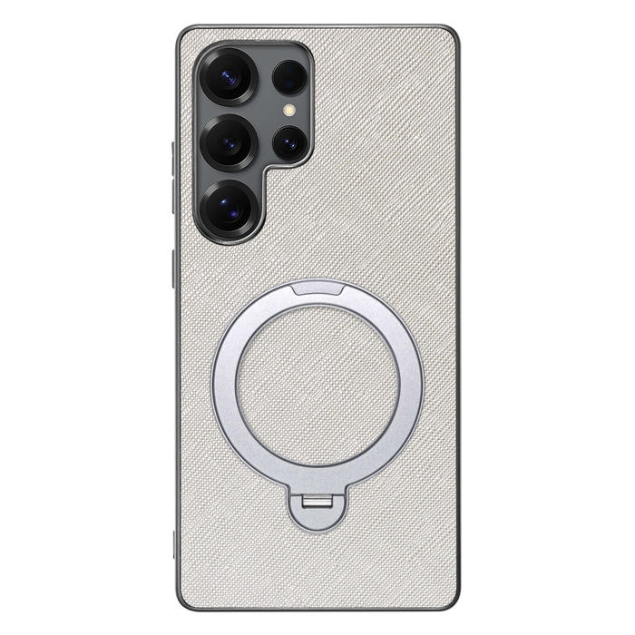 [ LOOF CASUAL MAG-RING Series ] Galaxy S25 Ultra SC-52F スマホケース 背面 ケース カバー ハードケース マグネット内蔵の薄型多機能リング付 スタンド [ Galaxy S25 Ultra ]