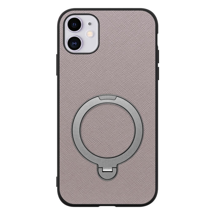 [ LOOF CASUAL MAG-RING Series ] iPhone 11 iPhone11 スマホケース 背面 ケース カバー ハードケース マグネット内蔵の薄型多機能リング付 スタンド [ iPhone 11 ]