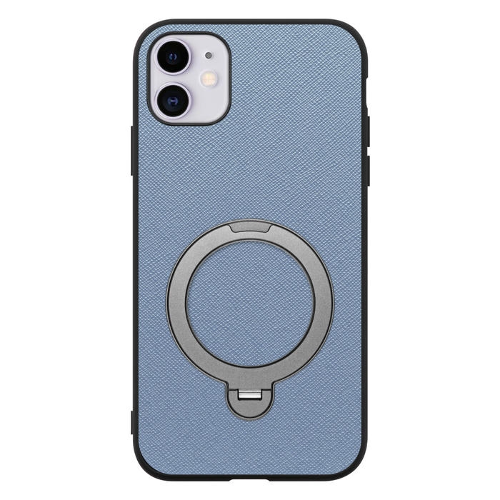 [ LOOF CASUAL MAG-RING Series ] iPhone 11 iPhone11 スマホケース 背面 ケース カバー ハードケース マグネット内蔵の薄型多機能リング付 スタンド [ iPhone 11 ]