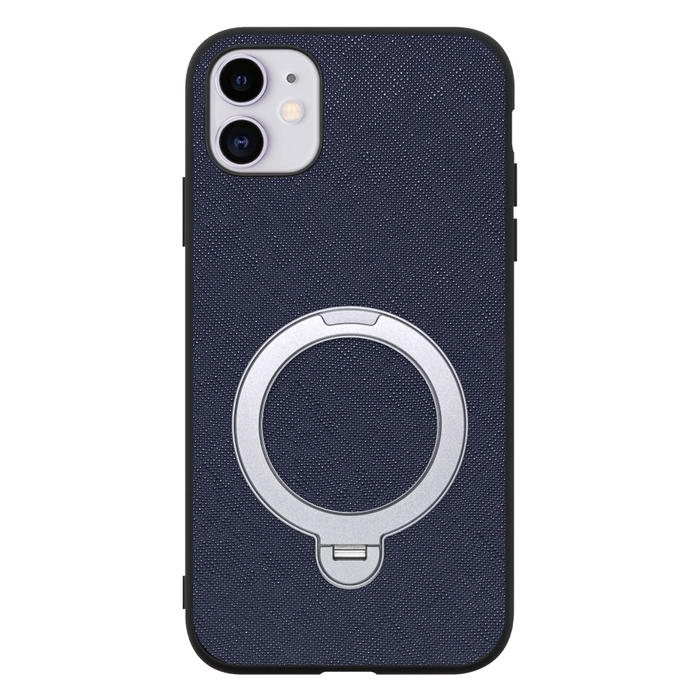 [ LOOF CASUAL MAG-RING Series ] iPhone 11 iPhone11 スマホケース 背面 ケース カバー ハードケース マグネット内蔵の薄型多機能リング付 スタンド [ iPhone 11 ]