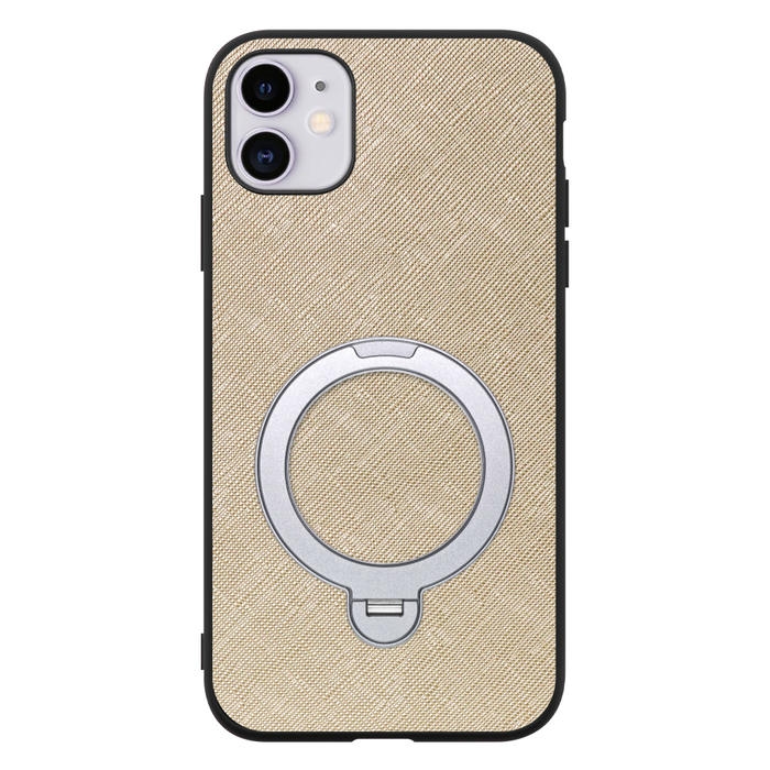 [ LOOF CASUAL MAG-RING Series ] iPhone 11 iPhone11 スマホケース 背面 ケース カバー ハードケース マグネット内蔵の薄型多機能リング付 スタンド [ iPhone 11 ]