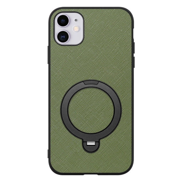 [ LOOF CASUAL MAG-RING Series ] iPhone 11 iPhone11 スマホケース 背面 ケース カバー ハードケース マグネット内蔵の薄型多機能リング付 スタンド [ iPhone 11 ]