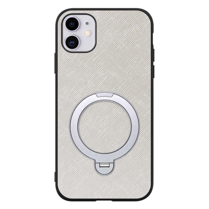 [ LOOF CASUAL MAG-RING Series ] iPhone 11 iPhone11 スマホケース 背面 ケース カバー ハードケース マグネット内蔵の薄型多機能リング付 スタンド [ iPhone 11 ]