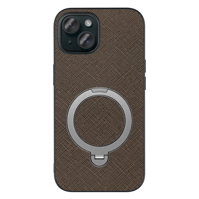 [ LOOF CASUAL MAG-RING Series ] iPhone 15 iPhone15 アイフォン15 iPhone 15 アイフォン 15 スマホケース 背面 ケース カバー ハードケース マグネット内蔵の薄型多機能リング付 スタンド [ iPhone 15 ]