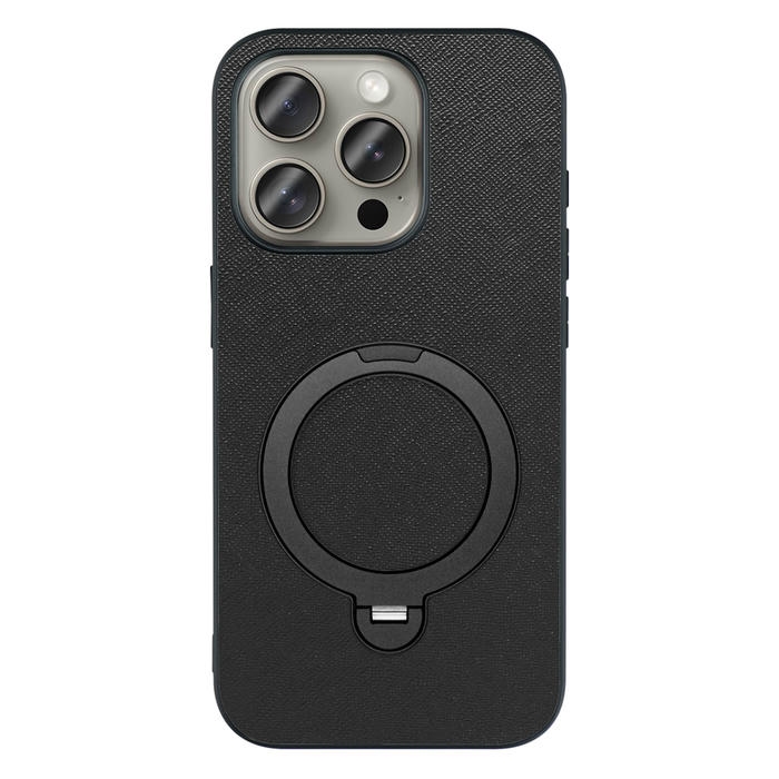 [ LOOF CASUAL MAG-RING Series ] iPhone 15 Pro iPhone15 Pro アイフォン15 プロ iPhone 15 Pro 15Pro アイフォン 15 スマホケース 背面 ケース カバー ハードケース マグネット内蔵の薄型多機能リング付 スタンド [ iPhone 15 Pro ]