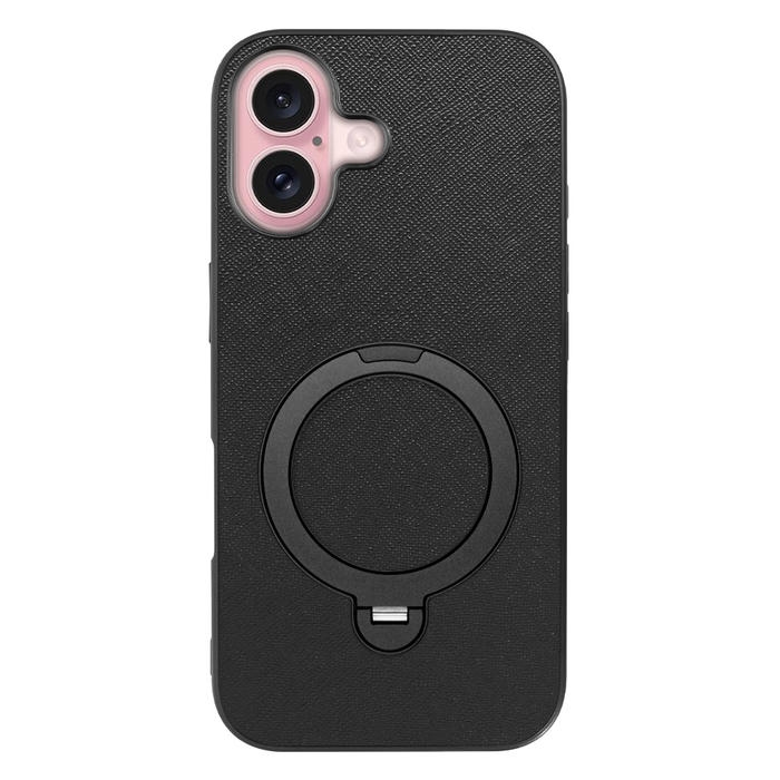 [ LOOF CASUAL MAG-RING Series ] iPhone 16 iPhone16 アイフォン16 iPhone 16 アイフォン 16 スマホケース 背面 ケース カバー ハードケース マグネット内蔵の薄型多機能リング付 スタンド [ iPhone 16 ]