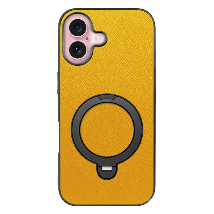 [ LOOF CASUAL MAG-RING Series ] iPhone 16 iPhone16 アイフォン16 iPhone 16 アイフォン 16 スマホケース 背面 ケース カバー ハードケース マグネット内蔵の薄型多機能リング付 スタンド [ iPhone 16 ]