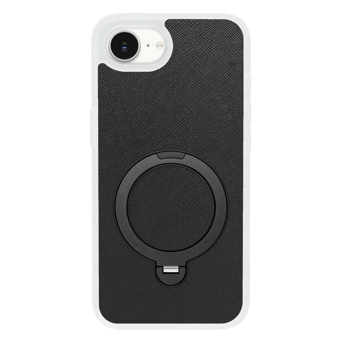 [ LOOF CASUAL MAG-RING Series ] iPhone 16e / 17e iPhone16e 17e アイフォン16イー 17イー iPhone 16E アイフォン 17E スマホケース 背面 ケース カバー ハードケース マグネット内蔵の薄型多機能リング付 スタンド [ iPhone 16e / 17e ] クリア仕様