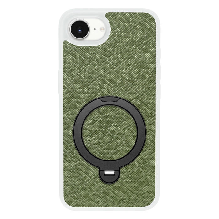 [ LOOF CASUAL MAG-RING Series ] iPhone 16e / 17e iPhone16e 17e アイフォン16イー 17イー iPhone 16E アイフォン 17E スマホケース 背面 ケース カバー ハードケース マグネット内蔵の薄型多機能リング付 スタンド [ iPhone 16e / 17e ] クリア仕様