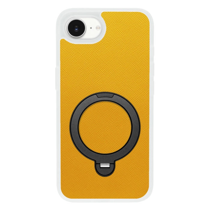 [ LOOF CASUAL MAG-RING Series ] iPhone 16e / 17e iPhone16e 17e アイフォン16イー 17イー iPhone 16E アイフォン 17E スマホケース 背面 ケース カバー ハードケース マグネット内蔵の薄型多機能リング付 スタンド [ iPhone 16e / 17e ] クリア仕様