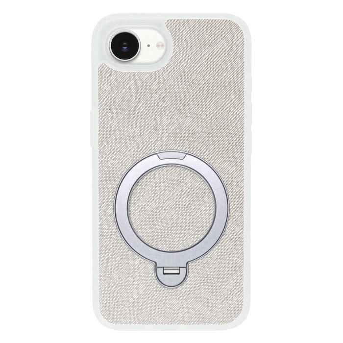 [ LOOF CASUAL MAG-RING Series ] iPhone 16e / 17e iPhone16e 17e アイフォン16イー 17イー iPhone 16E アイフォン 17E スマホケース 背面 ケース カバー ハードケース マグネット内蔵の薄型多機能リング付 スタンド [ iPhone 16e / 17e ] クリア仕様