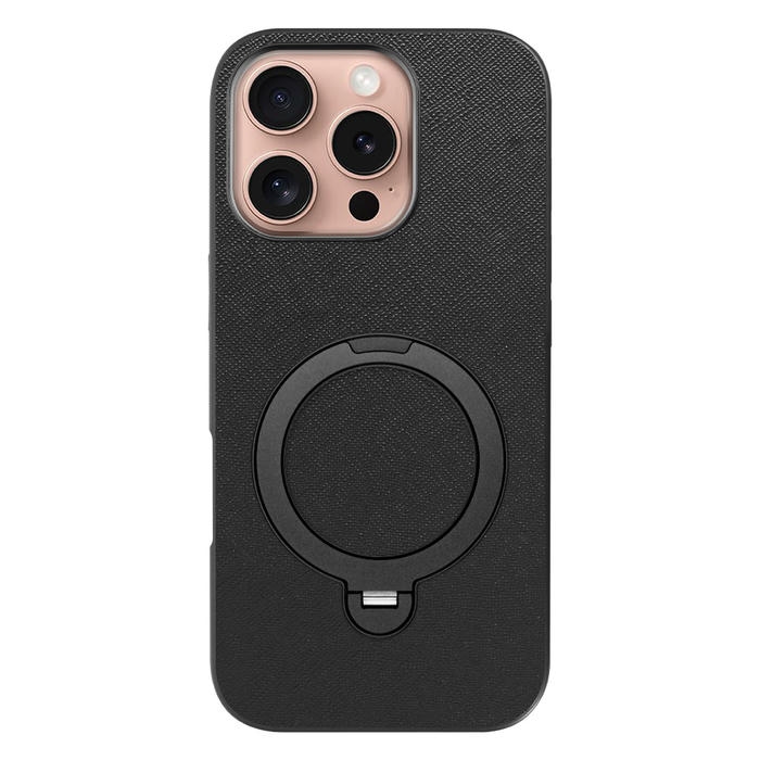 [ LOOF CASUAL MAG-RING Series ] iPhone 16 Pro iPhone16 Pro アイフォン16 プロ スマホケース 背面 ケース カバー ハードケース マグネット内蔵の薄型多機能リング付 スタンド [ iPhone 16 Pro ]