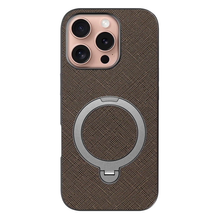 [ LOOF CASUAL MAG-RING Series ] iPhone 16 Pro iPhone16 Pro アイフォン16 プロ スマホケース 背面 ケース カバー ハードケース マグネット内蔵の薄型多機能リング付 スタンド [ iPhone 16 Pro ]