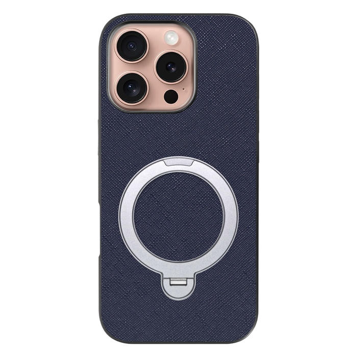 [ LOOF CASUAL MAG-RING Series ] iPhone 16 Pro iPhone16 Pro アイフォン16 プロ スマホケース 背面 ケース カバー ハードケース マグネット内蔵の薄型多機能リング付 スタンド [ iPhone 16 Pro ]