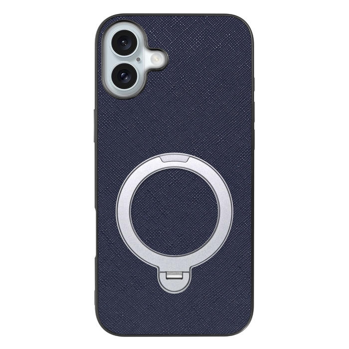 [ LOOF CASUAL MAG-RING Series ] iPhone 16 Plus iPhone16 Plus アイフォン16 プラス  スマホケース 背面 ケース カバー ハードケース マグネット内蔵の薄型多機能リング付 スタンド [ iPhone 16 Plus ]