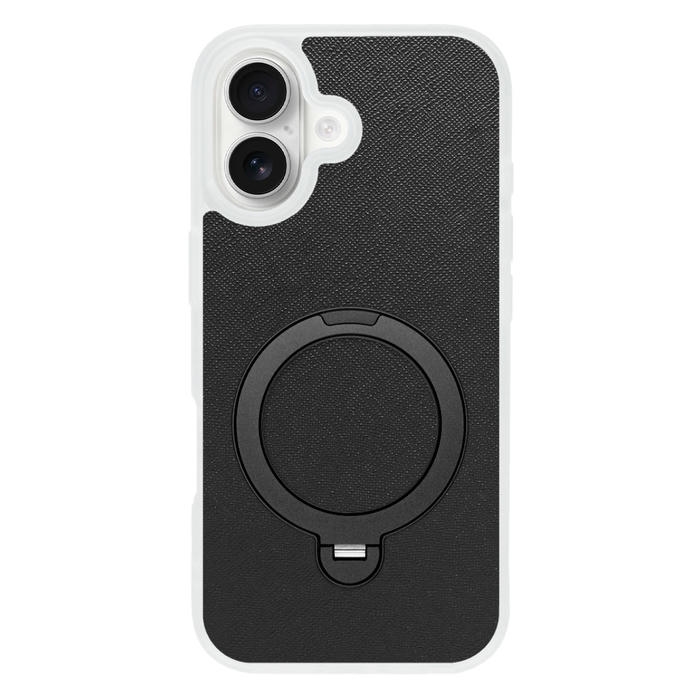 [ LOOF CASUAL MAG-RING Series ] iPhone 17 iPhone17 アイフォン17 iPhone 17 アイフォン 17 スマホケース 背面 ケース カバー ハードケース マグネット内蔵の薄型多機能リング付 スタンド [ iPhone 17 用 ] クリア仕様