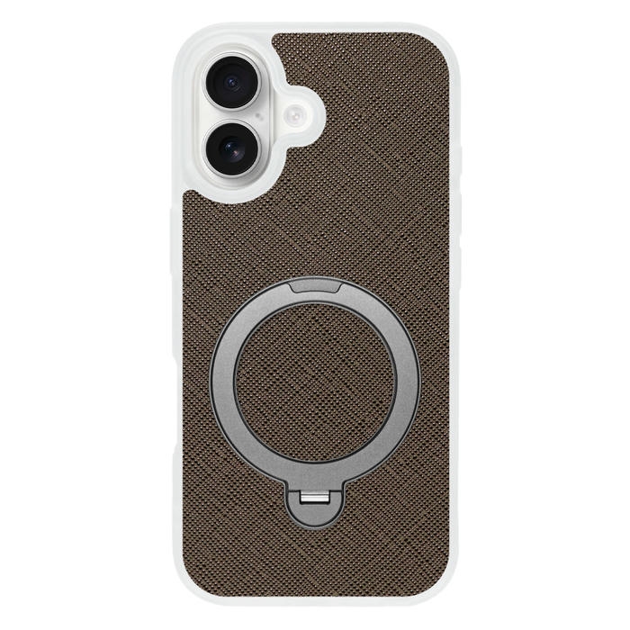 [ LOOF CASUAL MAG-RING Series ] iPhone 17 iPhone17 アイフォン17 iPhone 17 アイフォン 17 スマホケース 背面 ケース カバー ハードケース マグネット内蔵の薄型多機能リング付 スタンド [ iPhone 17 用 ] クリア仕様
